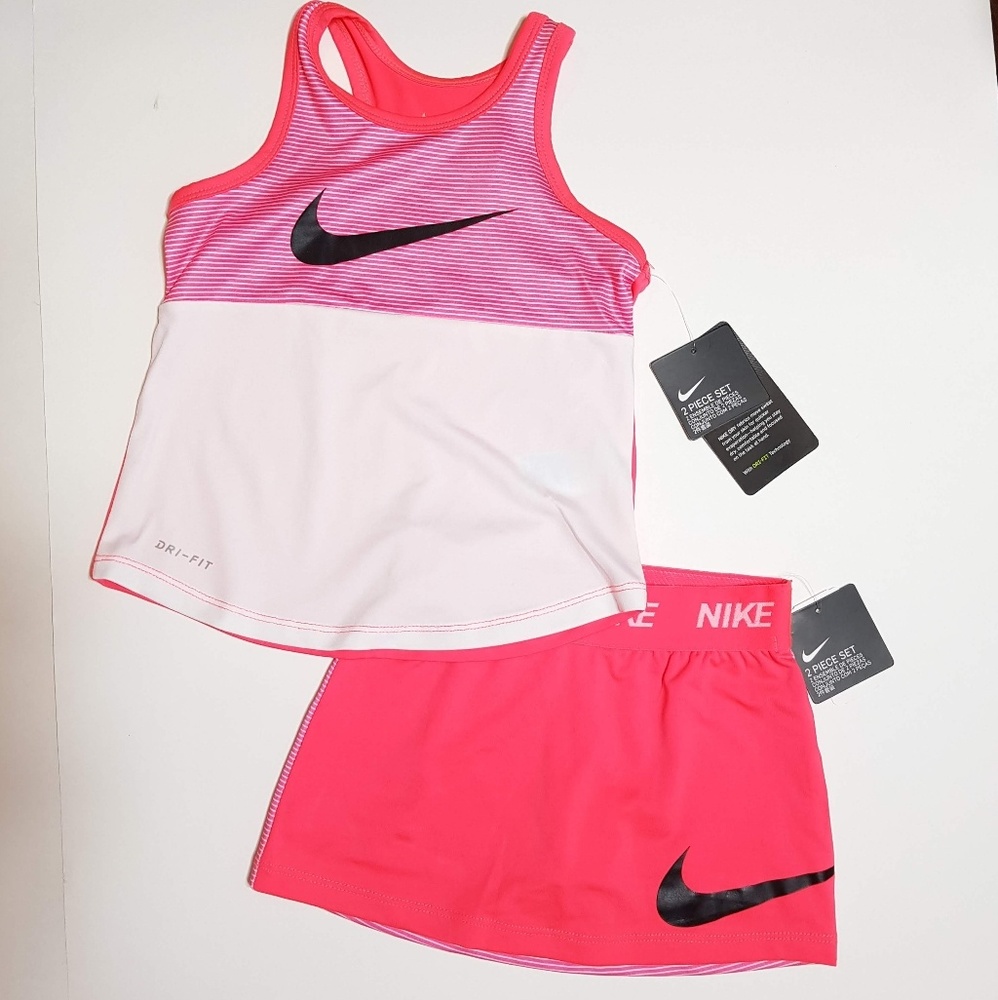 New Nike Girls Skort/Skirt Set - 3T 4T NWT